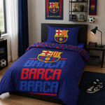 FC Barcelona cotton bedding set + 70x90 cm granatowy FCB-4515BL