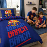 FC Barcelona cotton bedding set + 70x90 cm granatowy FCB-4515BL