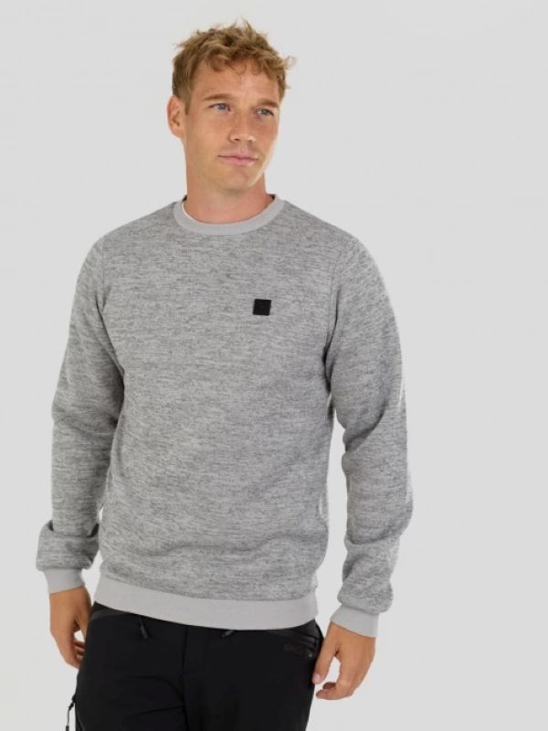 Fundango Randall Pullover szürke férfi pulóver