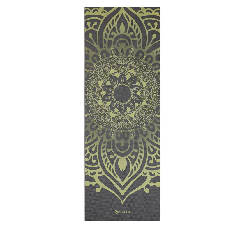 Gaiam Cool Matcha Sundial Layers 5mm 65735 yoga mat - Sportmania.hu