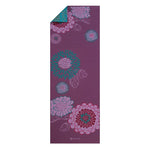 Gaiam Double-sided Yoga Mat "KIKU" 6 MM lila jóga matrac
