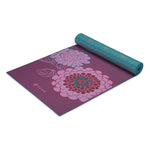 Gaiam Double-sided Yoga Mat "KIKU" 6 MM lila jóga matrac