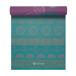 Gaiam Double-sided Yoga Mat "KIKU" 6 MM lila jóga matrac