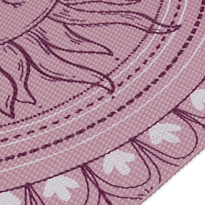 Gaiam Here &amp; Now Dusty Rose Yoga Mat 4mm 65272 - Sportmania.hu