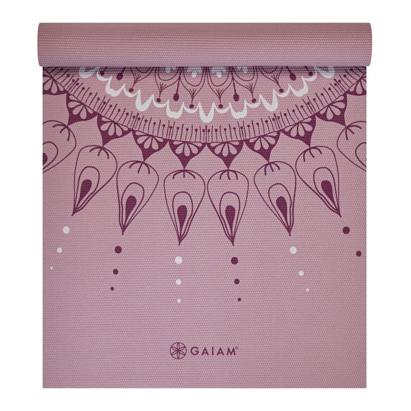 Gaiam Here &amp; Now Dusty Rose Yoga Mat 4mm 65272 - Sportmania.hu