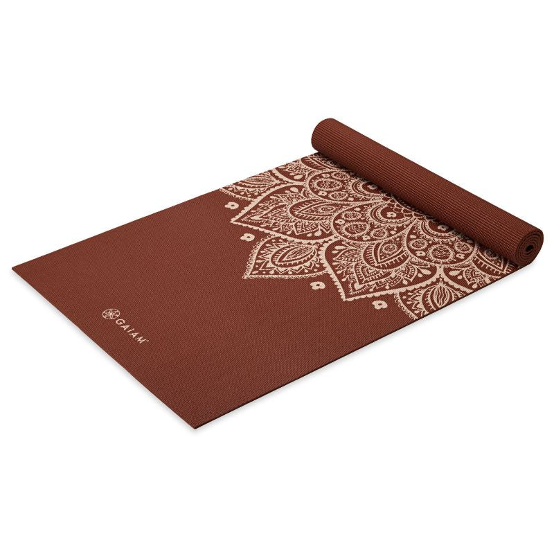 Gaiam Intense Rust Sundial Flower Yoga Mat 5mm 65733 - Sportmania.hu