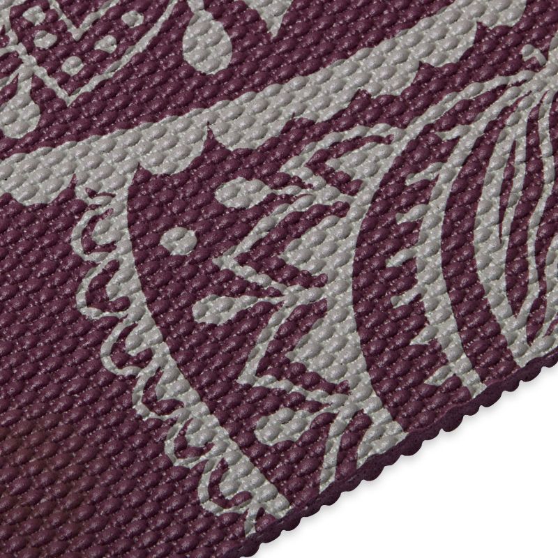 Gaiam Midnight Plum Sundial Flower Yoga Mat 5mm 65734 - Sportmania.hu