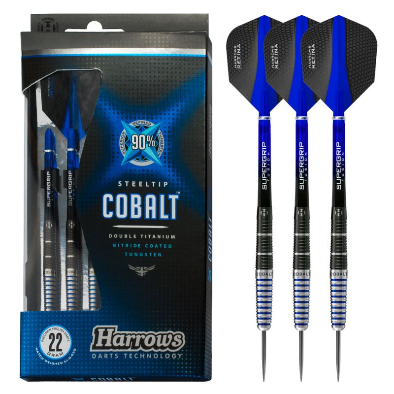Harrows COBALT 90% Steeltip Darts dart felszerelés HS-TNK-000013299