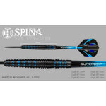 Harrows Spina 90% Steeltip Darts fekete dart felszerelés HS-TNK-000013750