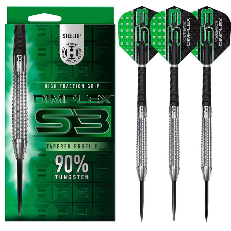 Harrows Tapered 90% Steeltip Darts DIMPLEXS390%TAPERED