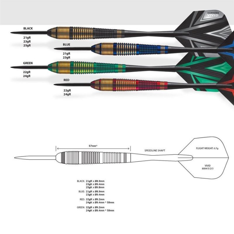 Harrows Vivid Steeltip Hs-tnk-000013772 - Sportmania.hu