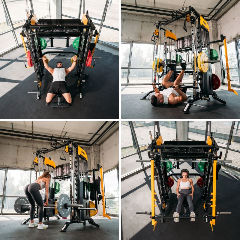 HMS CYKLON X Multifunctional Smith Machine with Equipment póló 17-51-110
