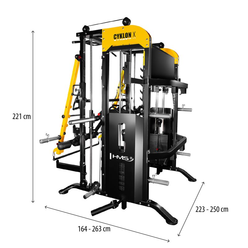 HMS CYKLON X Multifunctional Smith Machine with Equipment póló 17-51-110