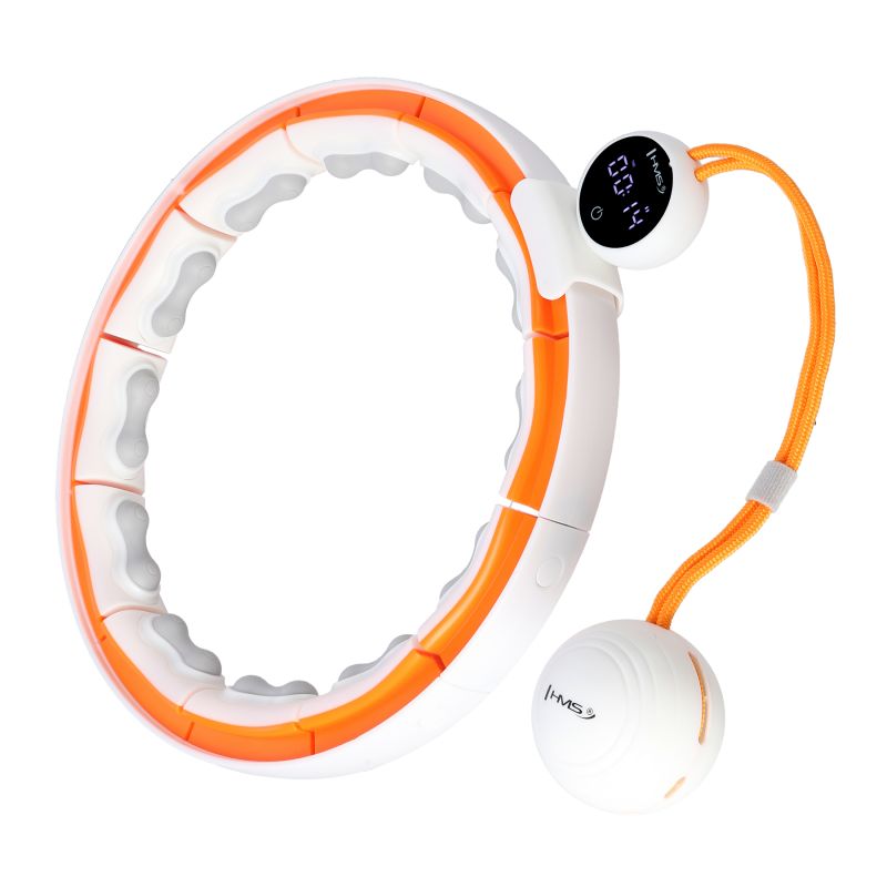HMS HHM21 HULA HOP WHITE/ORANGE WITH MAGNETS, TPE PROTECTION AND WEIGHT + COUNTER narancssárga 17-44-597