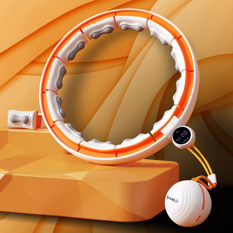 HMS HHM21 HULA HOP WHITE/ORANGE WITH MAGNETS, TPE PROTECTION AND WEIGHT + COUNTER narancssárga 17-44-597