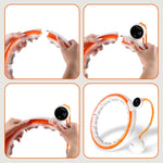 HMS HHM21 HULA HOP WHITE/ORANGE WITH MAGNETS, TPE PROTECTION AND WEIGHT + COUNTER narancssárga 17-44-597
