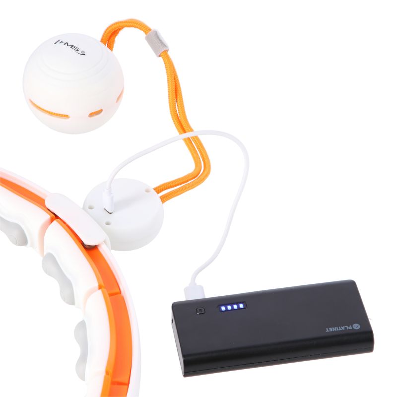 HMS HHM21 HULA HOP WHITE/ORANGE WITH MAGNETS, TPE PROTECTION AND WEIGHT + COUNTER narancssárga 17-44-597
