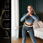 HMS HHM21 HULA HOP WHITE/ORANGE WITH MAGNETS, TPE PROTECTION AND WEIGHT + COUNTER narancssárga 17-44-597