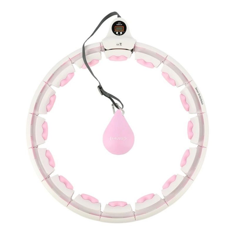 HMS HHW06 hula hoop with studs, weight and counter, pink rózsaszín 17-44-561