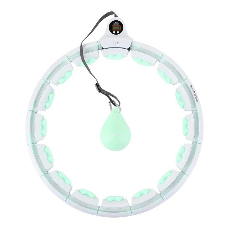 HMS Hula hoop HHW06 with studs, weight and counter green zöld 17-44-560