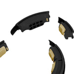HMS Magnetic Hula Hoop Set Black/Gold HHM13 with Counter + Slimming Belt BR163 Black derékszorító öv, arany