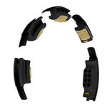 HMS Magnetic Hula Hoop Set Black/Gold HHM13 with Counter + Slimming Belt BR163 Black derékszorító öv, arany