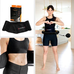 HMS Magnetic Hula Hoop Set Black/Gold HHM13 with Counter + Slimming Belt BR163 Black derékszorító öv, arany