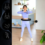 HMS Magnetic Hula Hoop Set Black/Gold HHM13 with Counter + Slimming Belt BR163 Black derékszorító öv, arany