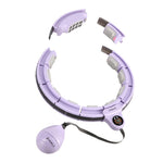 HMS Violet Hhm13 Magnetic Hula Hop Set With Counter + Br163 Slimming Belt derékszorító öv, fekete