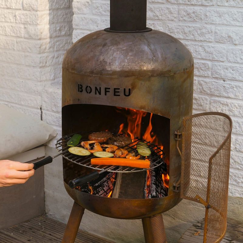 Inny Bonfeu Bonbono garden fireplace rusty unisex Dzseki 4501R