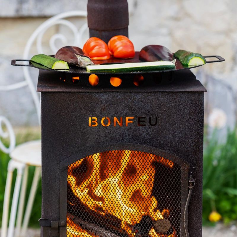 Inny BonFeu BonCarré garden fireplace rusty unisex Dzseki 3503R
