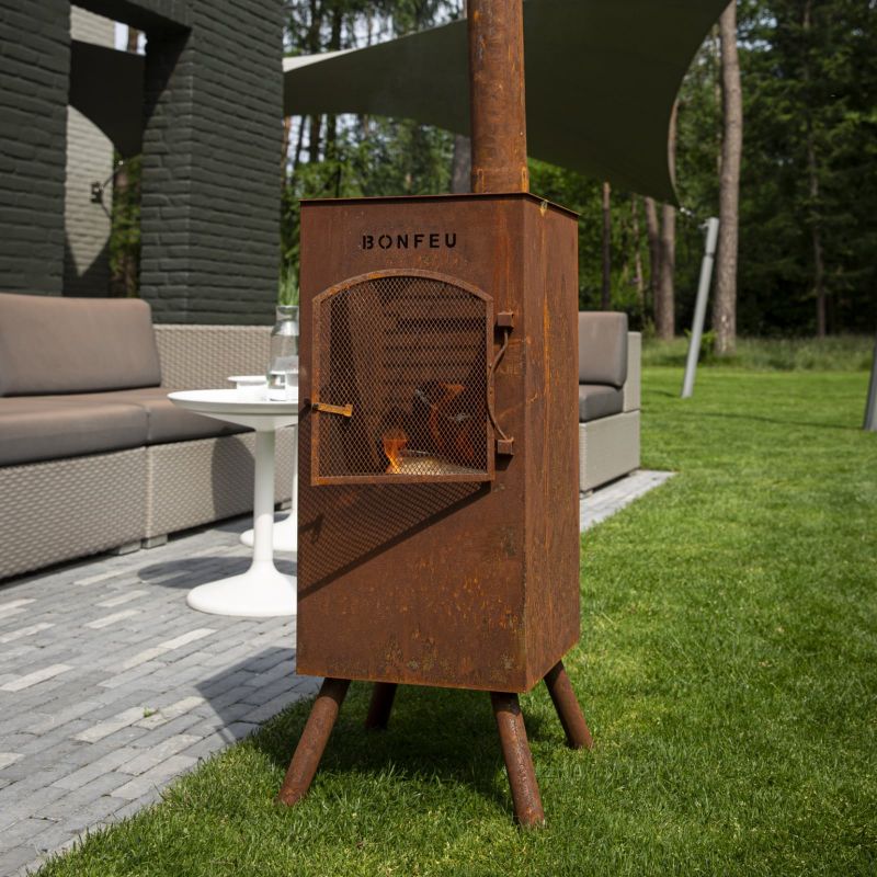 Inny BonFeu BonCarré garden fireplace rusty unisex Dzseki 3503R