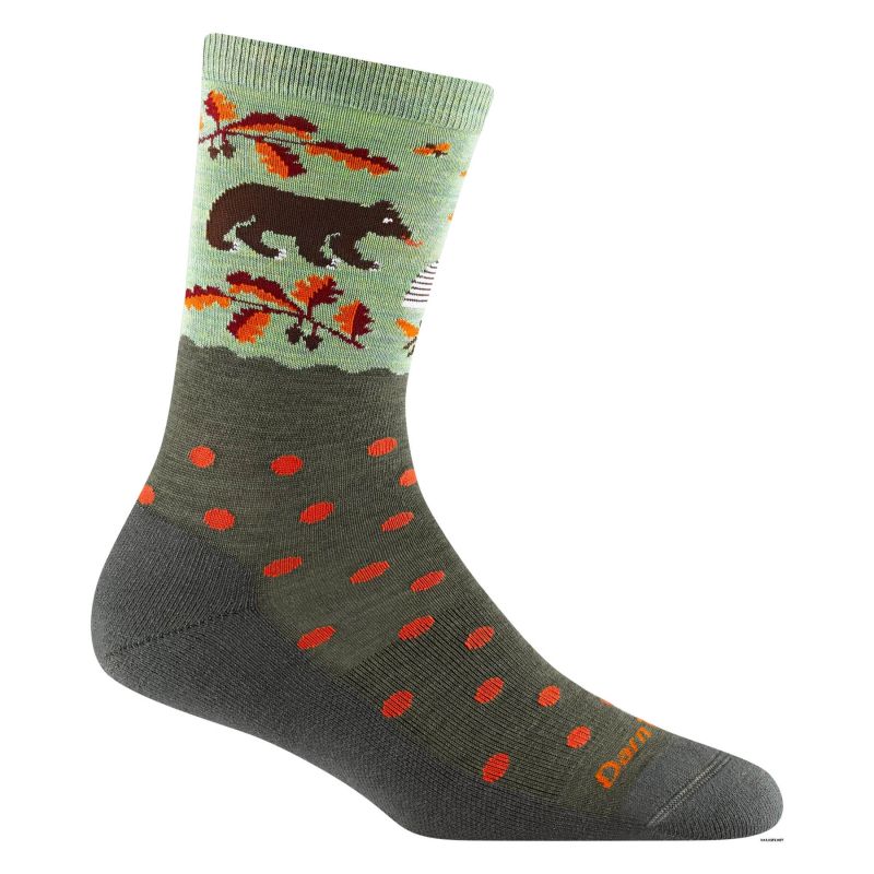 Inny Darn Tough Wild Life Crew Lightweight with Cushion Zokni zöld 6105-C-7009
