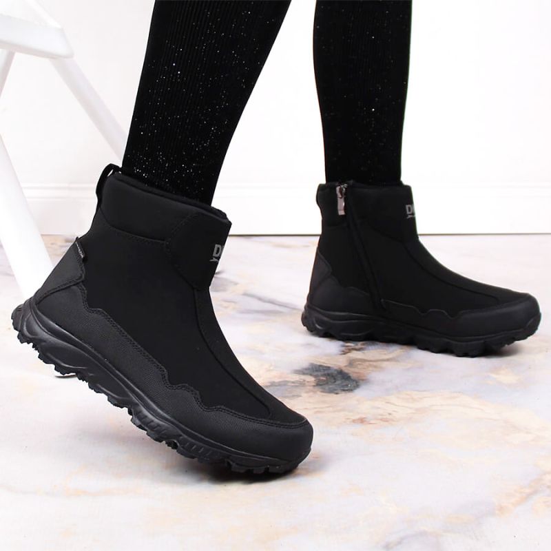 Inny DK Jr Waterproof Insulated Snow Boots, Black Cipő, gyerek DK58A