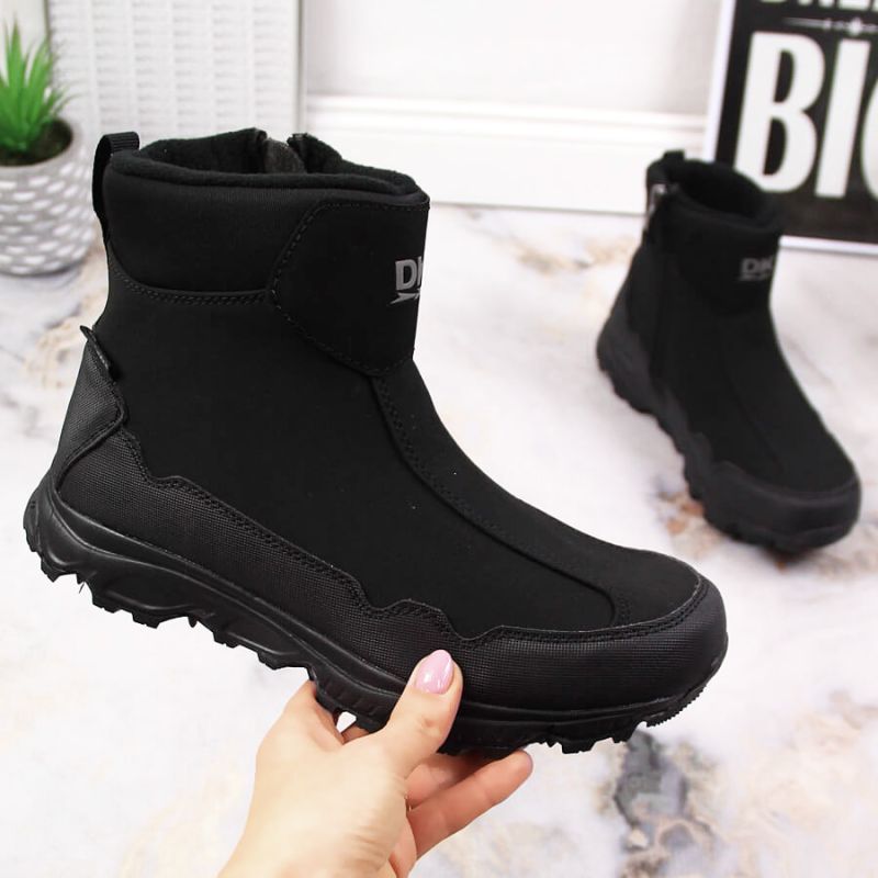 Inny DK Jr Waterproof Insulated Snow Boots, Black Cipő, gyerek DK58A