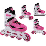 Inny Enero 4in1 inline skates Enero Runner Jr Cipő rózsaszín, gyerek 1007236-1007243-1007250