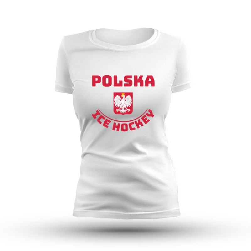 Inny Ice Hockey Polska W T női Póló fehér SREBICEPLTS-RD-W