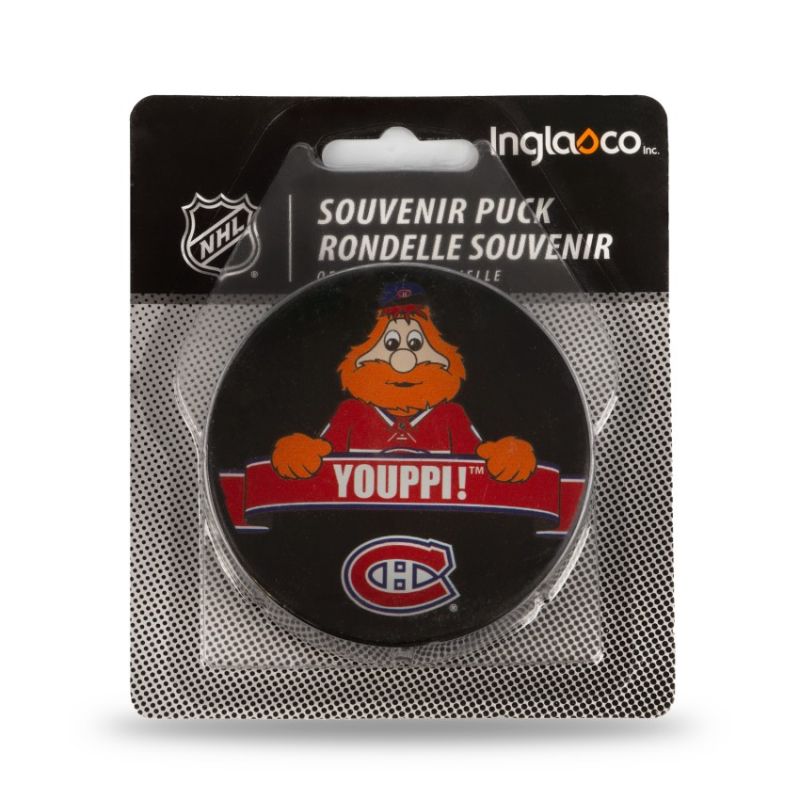 Inny Inglasco NHL Mascot Hockey Puck Edzőfelszerelés fekete 510AN001901