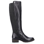 Inny Rieker W Z9591-00 black leather boots Cipő női R352
