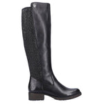 Inny Rieker W Z9591-00 black leather boots Cipő női R352