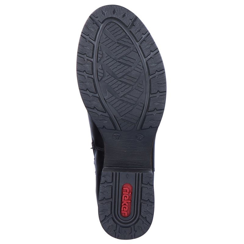 Inny Rieker W Z9591-00 black leather boots Cipő női R352