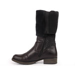Inny Rieker W Z9591-00 black leather boots Cipő női R352