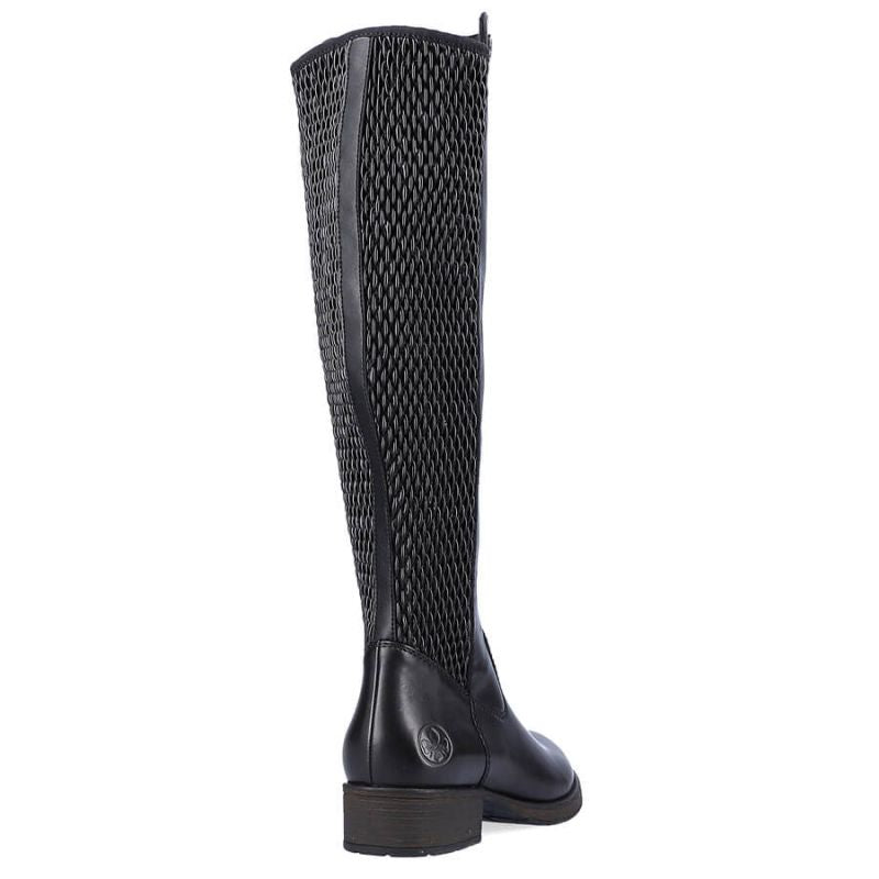 Inny Rieker W Z9591-00 black leather boots Cipő női R352