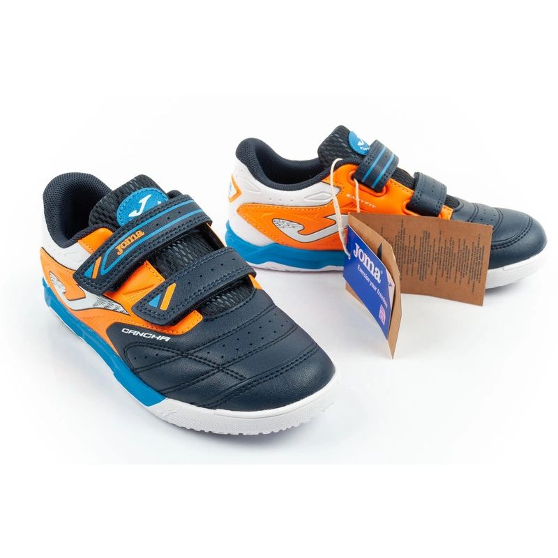 Joma Cancha JR 2633 indoor football sports for children with Velcro cipő gyerek