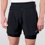 Joma ICONIC TRAIL 2in1 Shorts fekete rövidnadrág 104482.100
