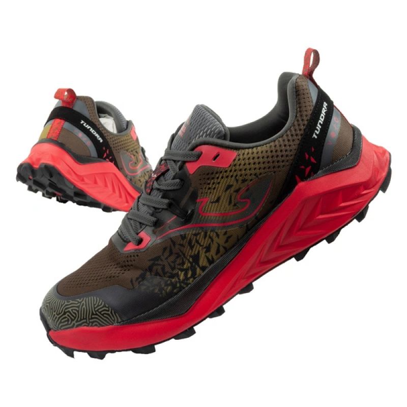 Joma Men's Tundra Trail Running Shoes, Off-Road, Cushioned, Khaki Red férfi TKTUNS2623