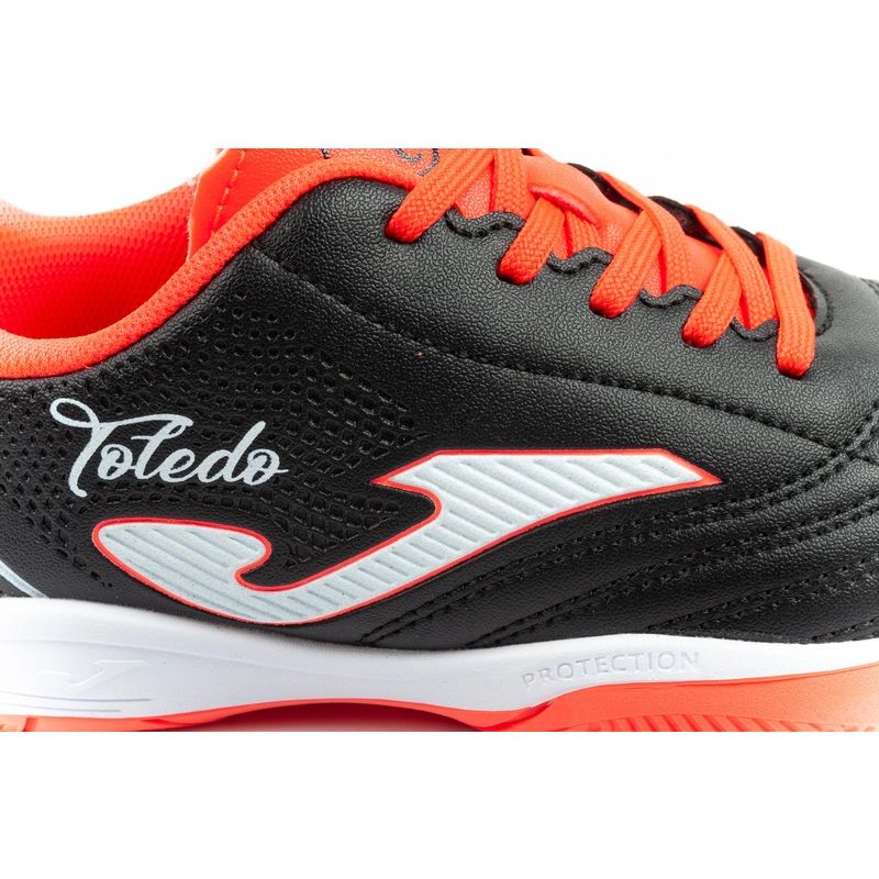 Joma Toledo JR 2601 indoor football boots for kids, fekete gyerek focicipő