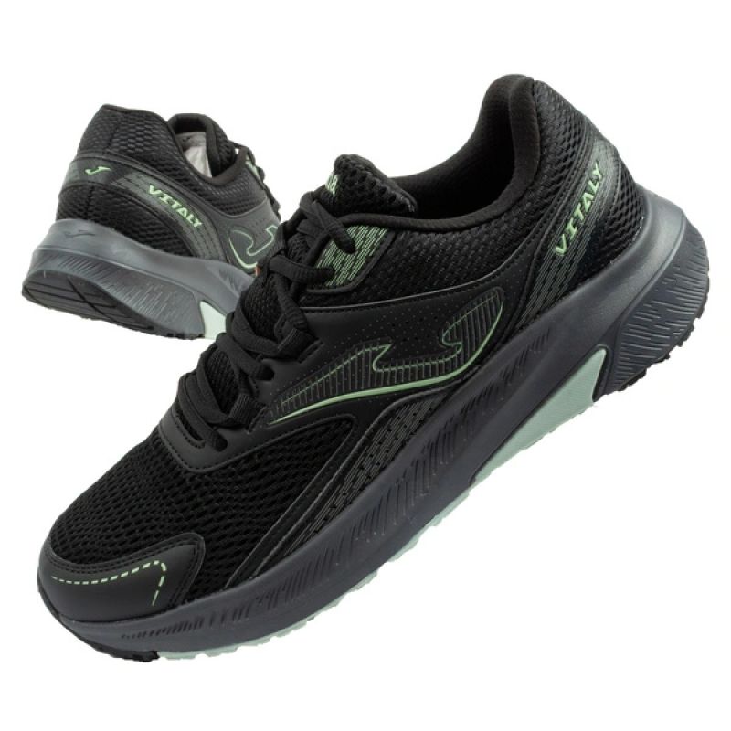 Joma Vitaly men's running shoes, lightweight, comfortable, durable, black fekete férfi nadrág