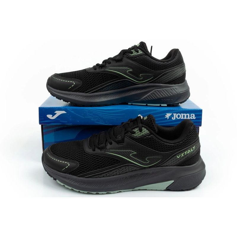 Joma Vitaly men's running shoes, lightweight, comfortable, durable, black fekete férfi nadrág