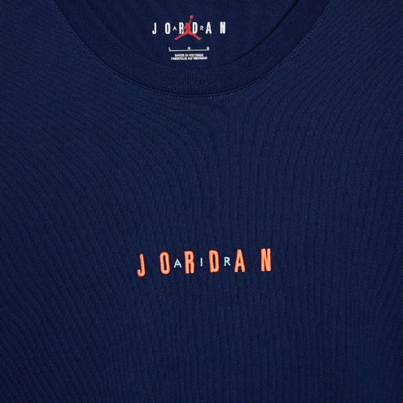 jordan Air Jumpman Embroidered Air Crew Navy Blue Men's Sports T-Shirt - sötétkék férfi póló